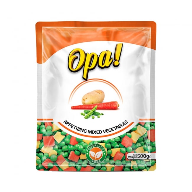 OPA 3 Way Mixed Vegetables 500GM