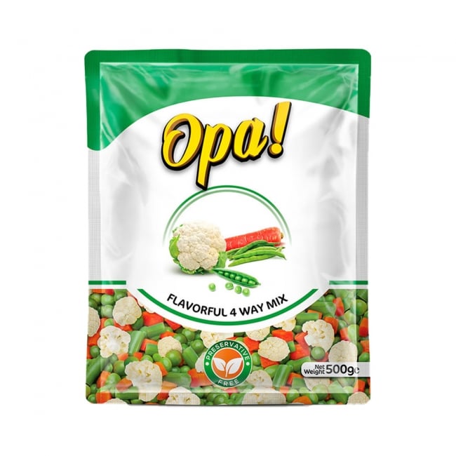 OPA 4 Way Mix Vegetables 500GM